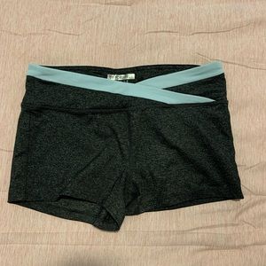 Forever 21 grey salt and pepper shorts with blue band